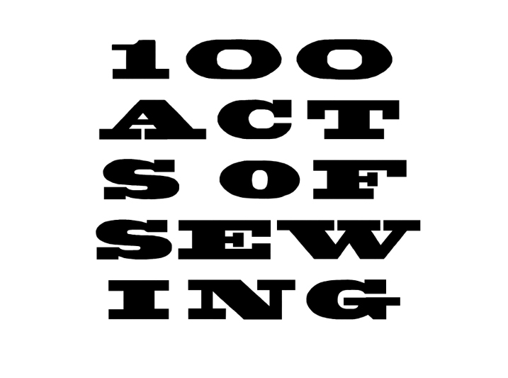 100 Acts Of Sewing