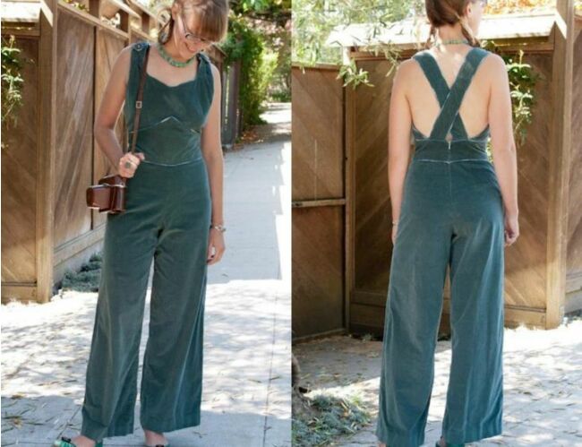 Decades of Style 1930's Sweetheart Overalls #3008