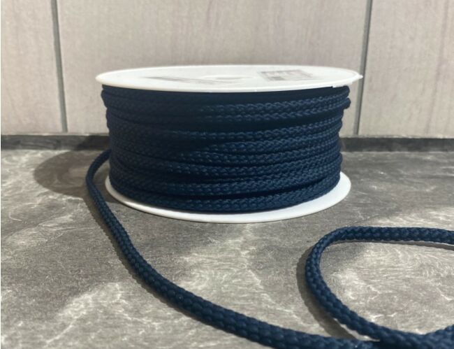 1/4" Braided Cording Navy