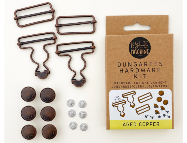 Dungarees Hardware Kit Aged Copper