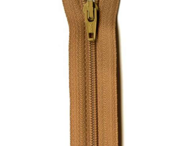 YKK Bronze Coil Zipper 14"
