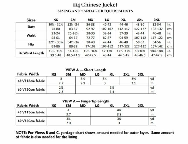 Folkwear Chinese Jacket #114 | Harts Fabric