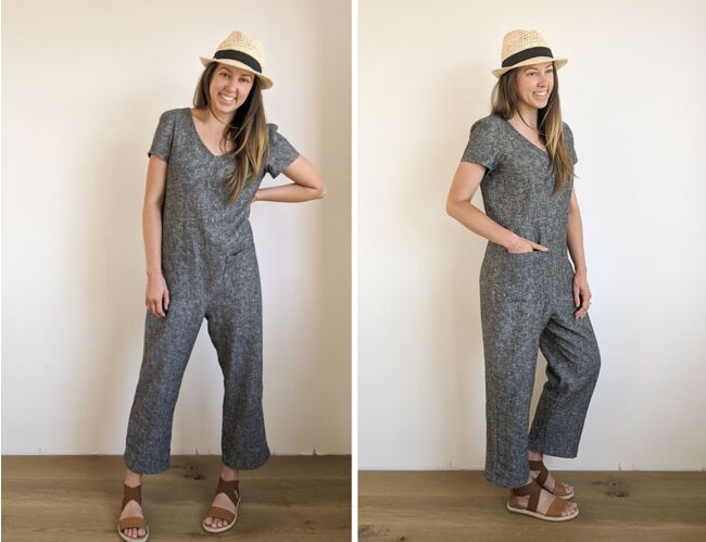 Hey June Greer Jumpsuit Downloadable Sewing Pattern | Harts Fabric