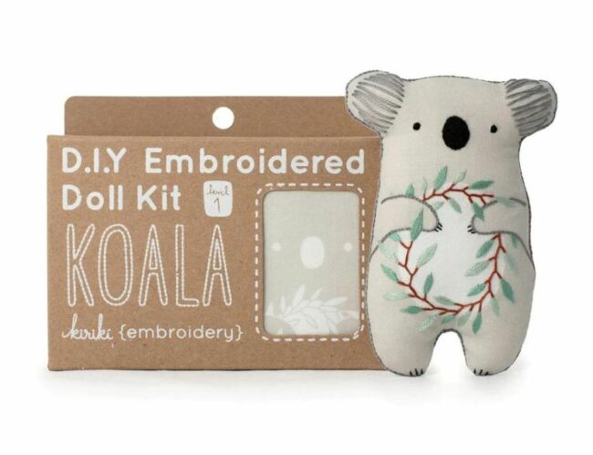 Koala Embroidered Doll Kit