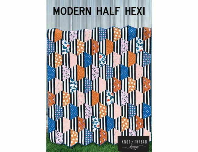 Knot + Thread Modern Half Hexi Quilt