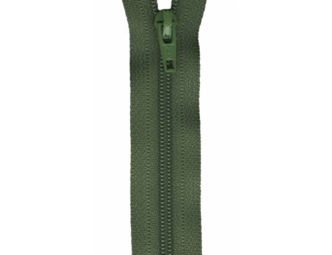 YKK Olive Coil Zipper 9"