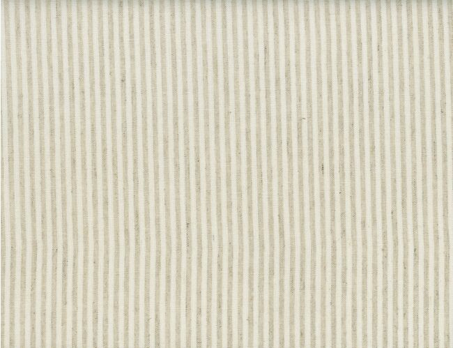 Essex Yarn Dyed Linen Blend Small Stripe Natural