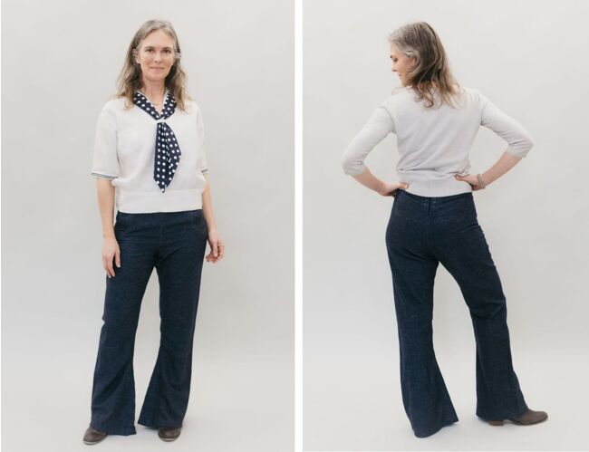 gusset pants - waves on pacific – Childhoods Clothing