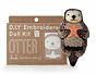 Otter Embroidered Doll Kit