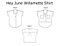 Hey June Willamette Shirt PDF Pattern
