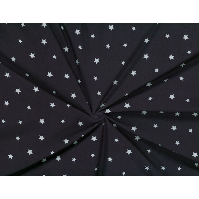 Stars Double Brushed Knit Navy