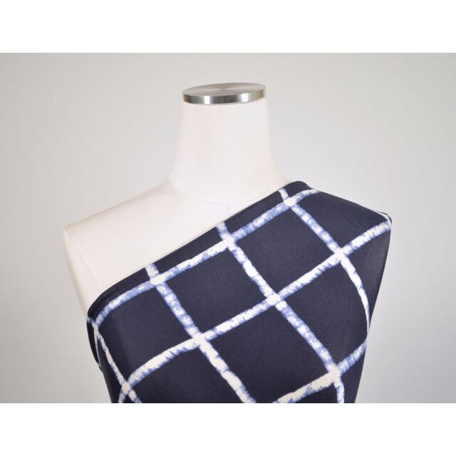 Shibori Grid Jersey Knit