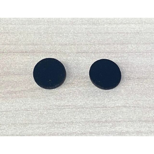Black Velvet Shank Buttons 23mm