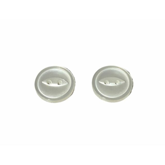 Fish Eye Buttons White19mm