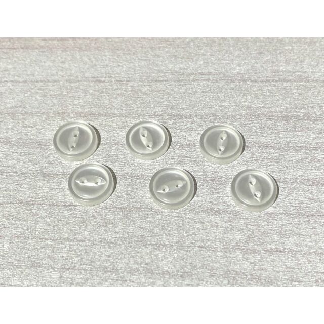 Fish Eye Buttons White 11mm