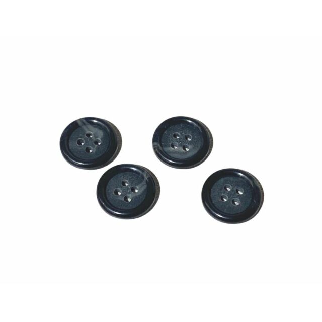Black Marbled Suit Button 15mm