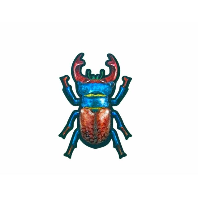 Horn Beetle Applique Patch