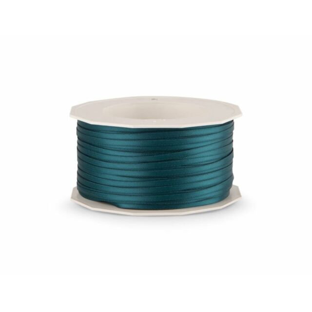 Double Faced Satin Ribbon Teal 1/8" 