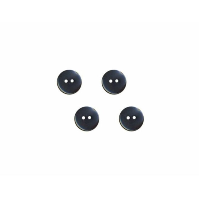 2-Hole Button Charcoal 15mm