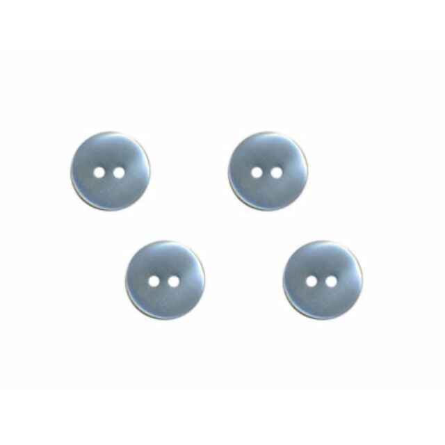 2-Hole Button Silver 15mm