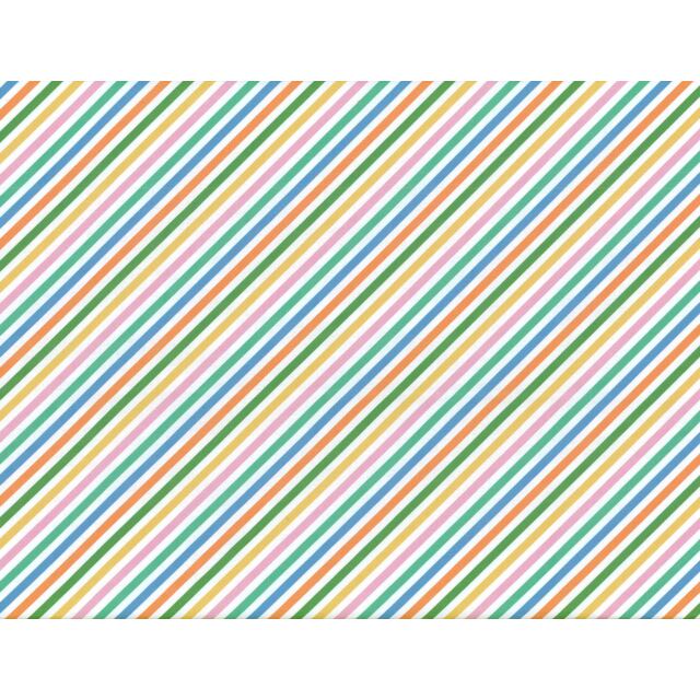 Candy Bias Stripe Digital Print