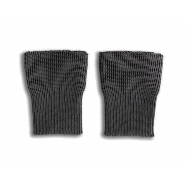 Knit Cuff Pair Dark Grey