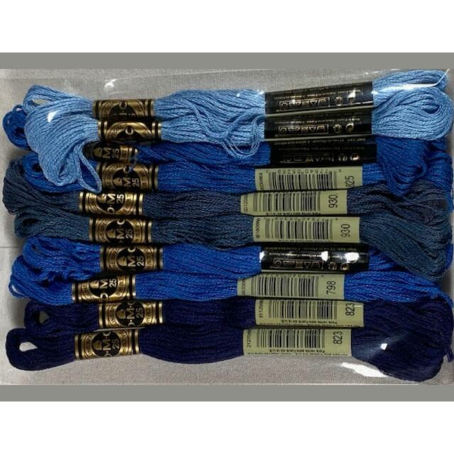 True Blues Embroidery Floss Collection