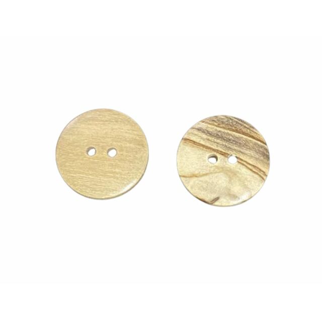 2-Hole Natural Wood Button 23mm