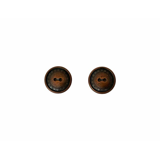 Copper 2 Hole Button 18mm