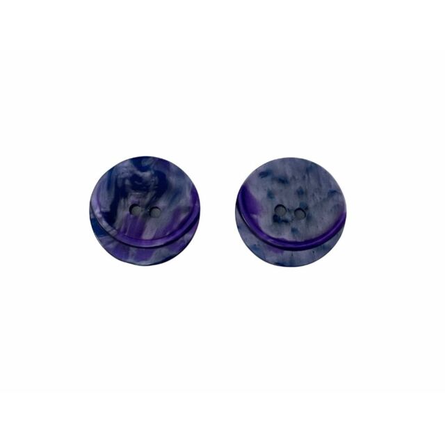 Crescent Iridescent Button 23mm Purple