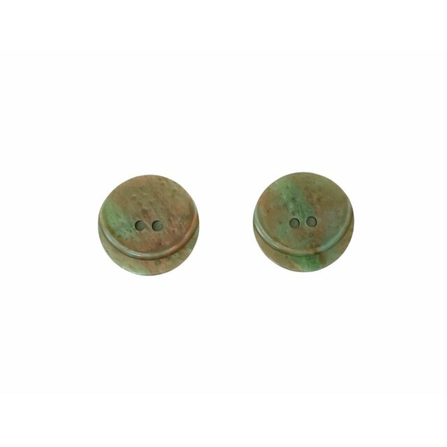 Crescent Iridescent Button 23mm Green