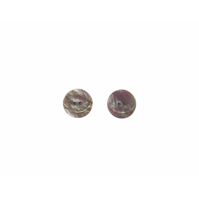 Crescent Iridescent Button 23mm Pink