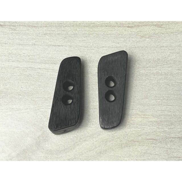 Faux Wood Toggle Button Black 50mm