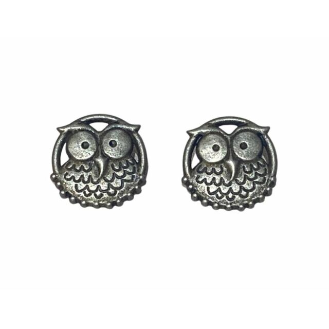 Metal Owl Buttons 25mm