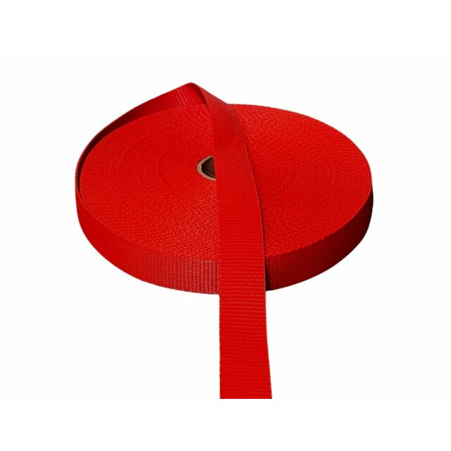 Poly Webbing 1" Red