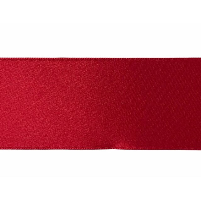 Double Faced Satin Ribbon Red 1.5"