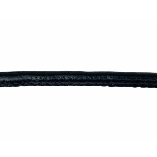 1/4" Faux Leather Cording Black