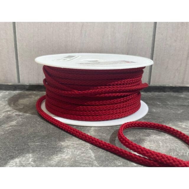1/4" Braided Cording Red