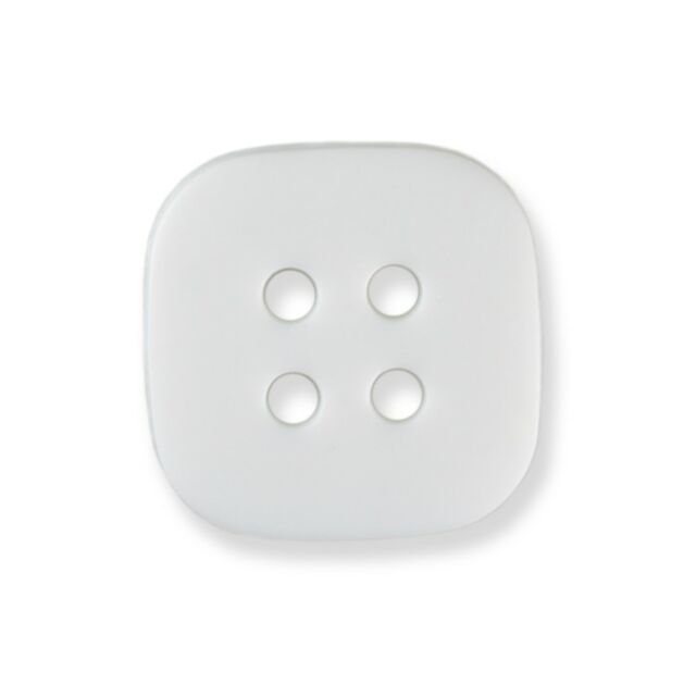 7/16" Carded Buttons White #8029