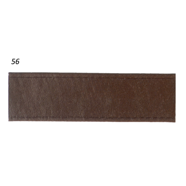 Faux Leather Double Sided Webbing 1" Brown