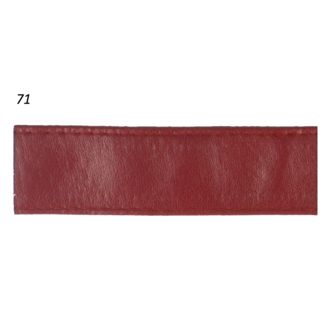 Faux Leather Double Sided Webbing 1" Brick Red