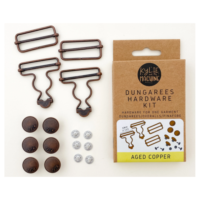 Dungarees Hardware Kit Aged Copper