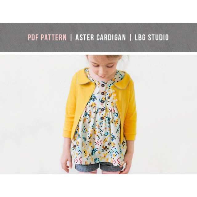 LBG Studio Aster Cardigan Kids PDF Pattern