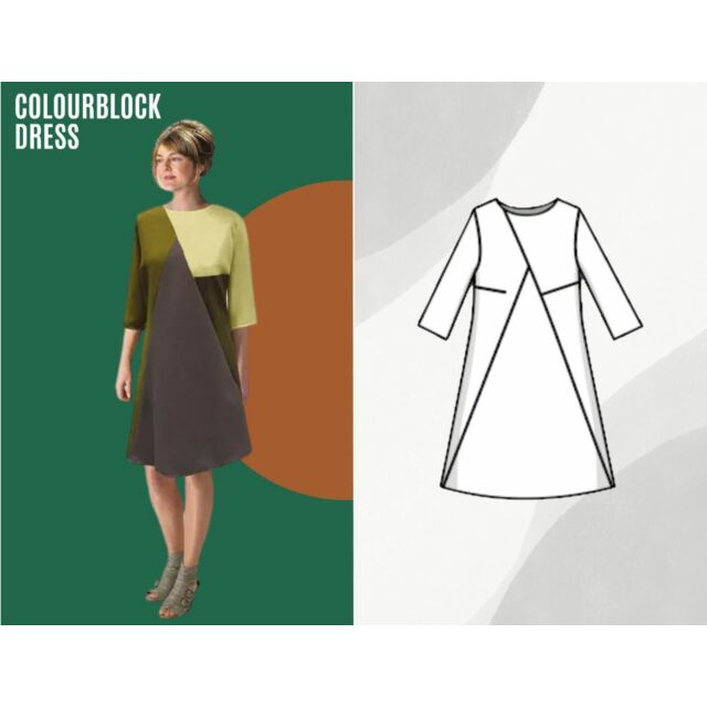 Sew Different Colourblock Dress