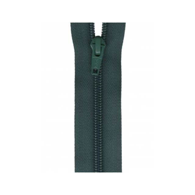 YKK Dark Green Coil Zipper 7"
