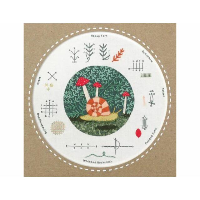 Forest Floor Embroidery Stitch Sampler