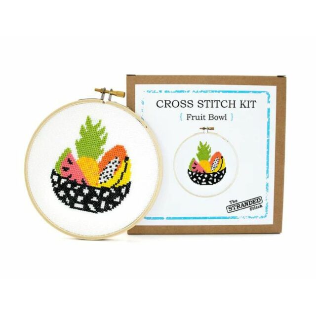 Stranded Stitch Fruit Bowl Cross Stitch
