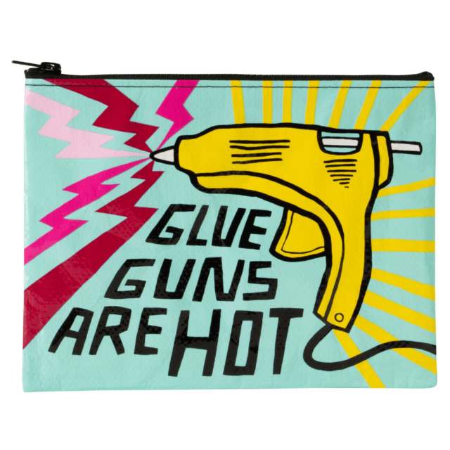 Glue Guns Are Hot Zipper Pouch