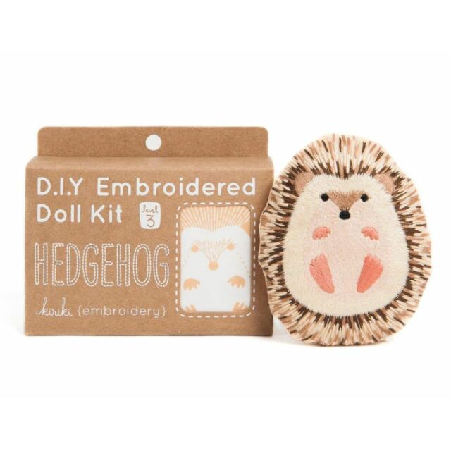Kiriki Press Hedgehog Embroidered Doll Kit