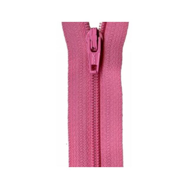 YKK Hot Pink Coil Zipper 22"